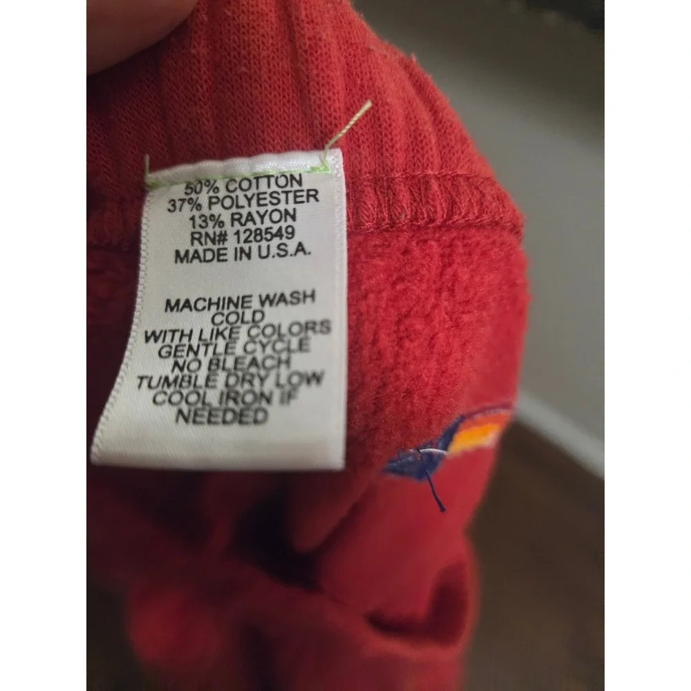 Aviator Nation Sweatpants XL Red Rainbow Stripe Joggers Made USA Lounge Pants - Picture 4 of 6